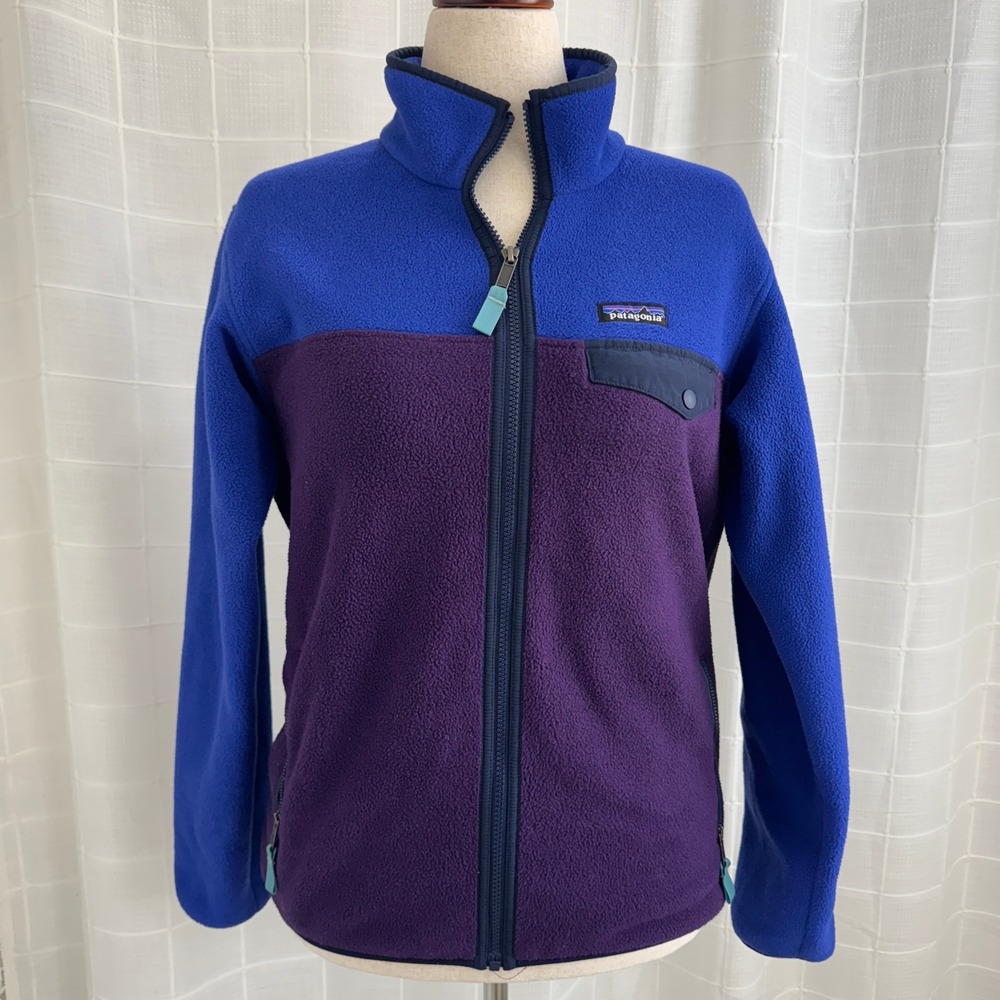 Patagonia Retro Colorblock Womens Medium Synchilla Full Zip Vintage Style